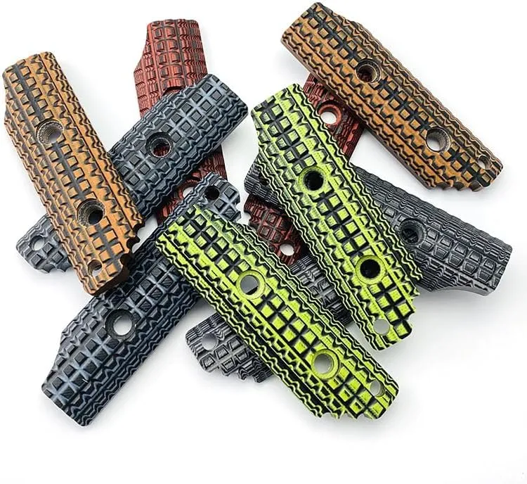 1 Pair Custom G10 Scales Handle Fits for Strider SA DB Fixed Knives, Handle Patch DIY Replacement