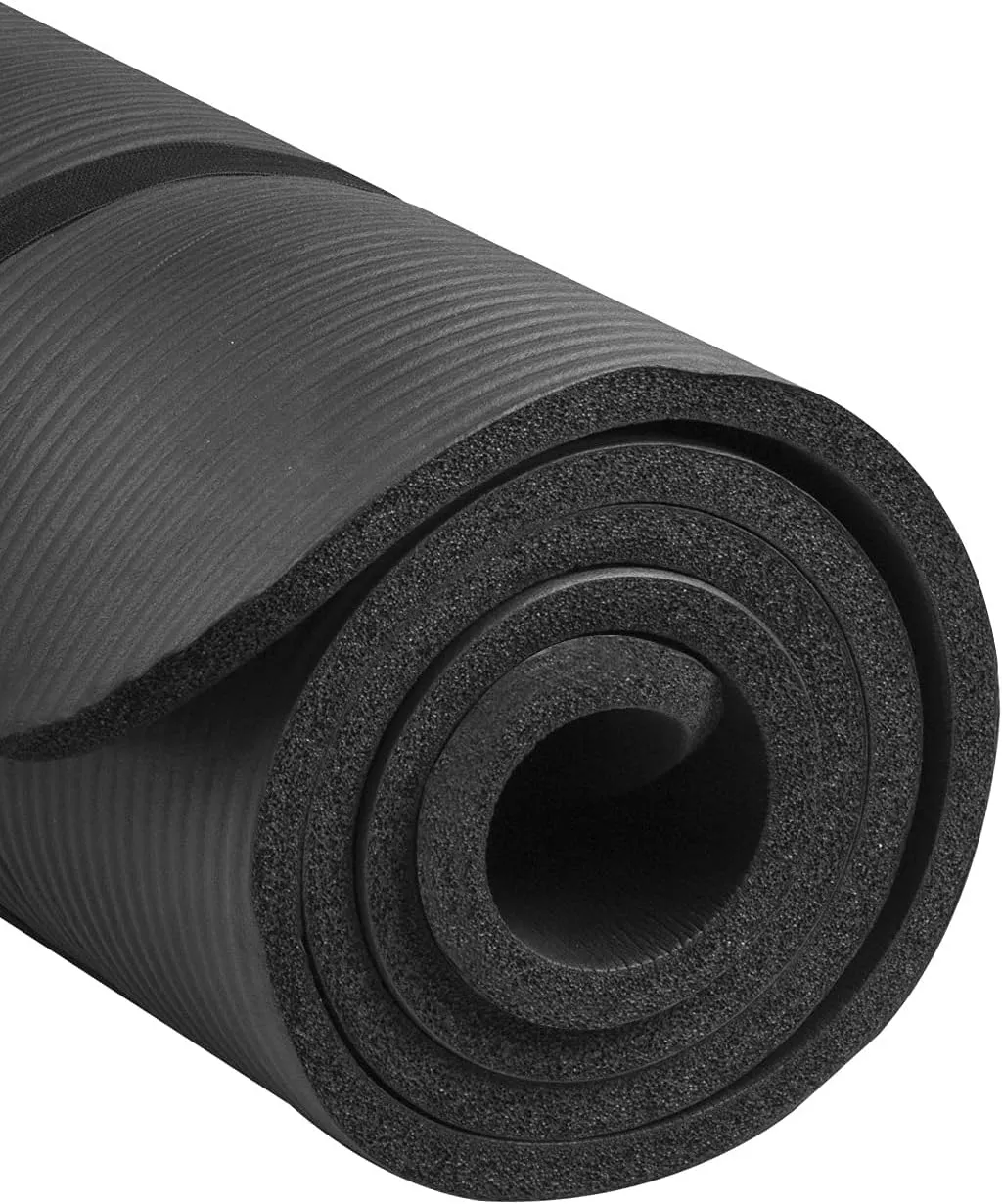 1/2-Inch Extra Thick High Density Anti-Tear Exercise Yoga Mat with Carrying Strap, Multiple Colors
