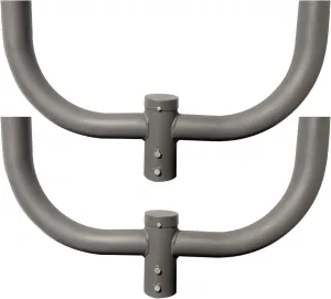 2 Pack Bullhorn Bracket for 4 Parking Lot Light in 2 3/8 Inch Slip Fitter for LED Street Light