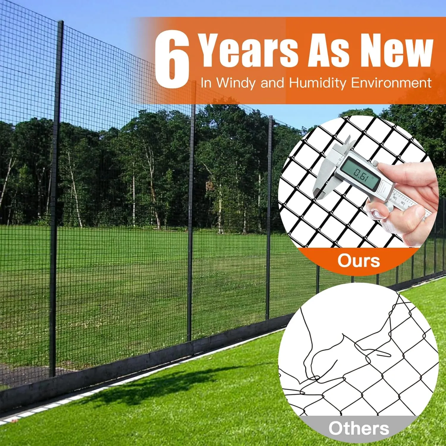 24" x 50' 1/4inch Hardware Cloth, Black Vinyl Coated Chicken Wire Fence Galvanized Welded Mesh Roll for Home Garden Rabbit Cage