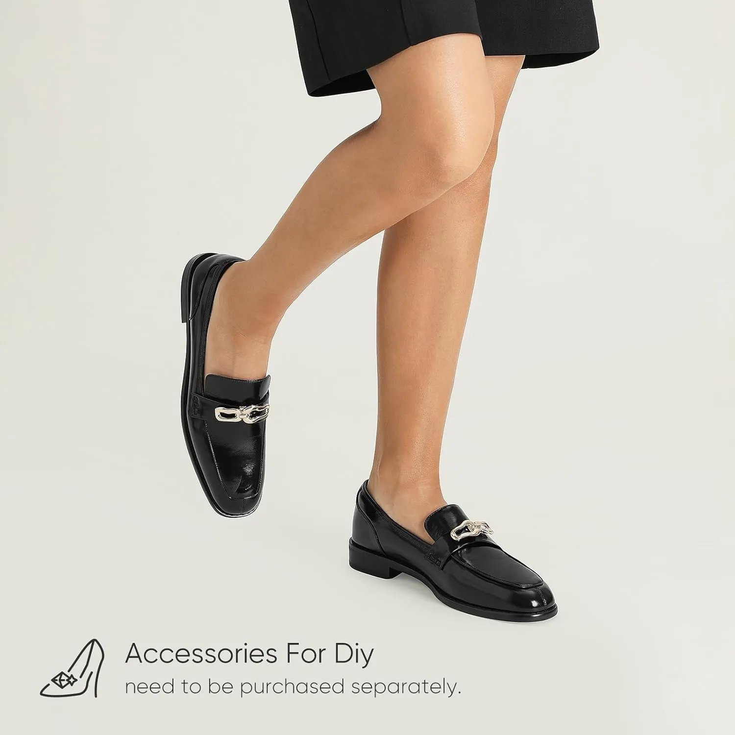7or9 Loafers for Women Comfortable Air-Touch Foam Slip on Round-Toe Casual Dressy Mattress Flat Leather Women’s Flats