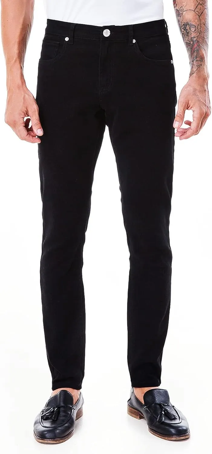 ABSECAI Mens Jeans Pants Skinny Slim Fit Comfy Fashion Denim Stretch Fit