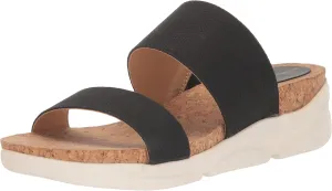 Adrienne Vittadini Women's Chip Flat Sandal