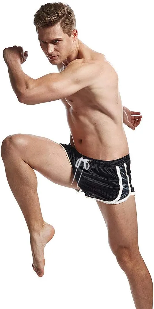 AIMPACT Mens Running Shorts Breathing Workout Gym Booty Short Shorts Sexy