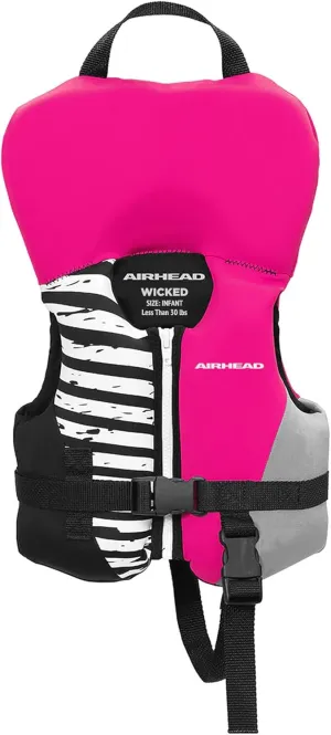 Airhead Wicked Kwik-Dry NeoLite Flex Lift Jacket | US Coast Guard Approved, Designed for Water Sports, Multiple Sizes