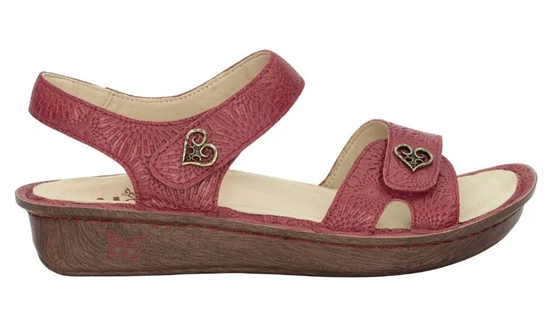 Alegria Vienna Roman Candle Coral Womens Comfort Sandals VIE-7530