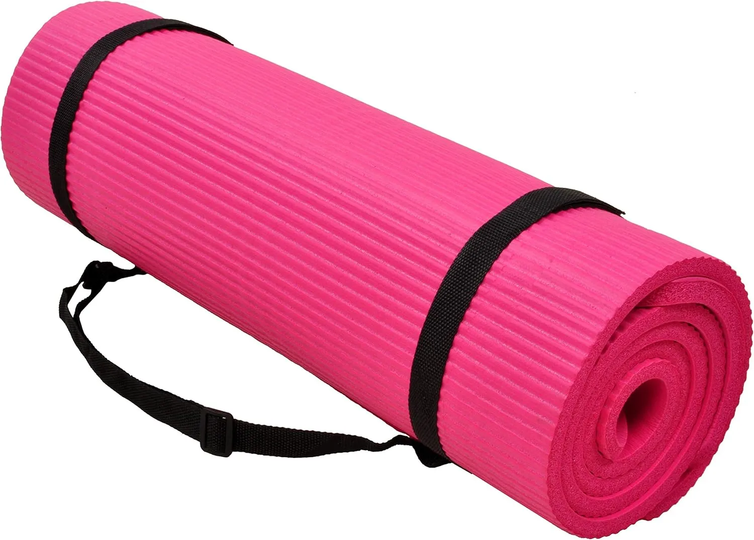 All Purpose 1/2-Inch Extra Thick High Density Anti-Tear Exercise Yoga Mat and Knee Pad with Carrying Strap and Optional Yoga Blocks, Multiple
