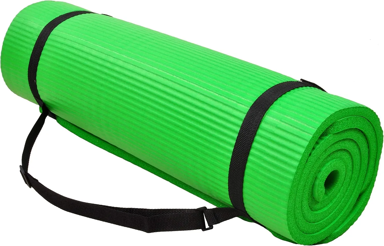 All Purpose 1/2-Inch Extra Thick High Density Anti-Tear Exercise Yoga Mat and Knee Pad with Carrying Strap and Optional Yoga Blocks, Multiple