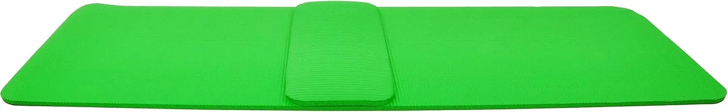 All Purpose 1/2-Inch Extra Thick High Density Anti-Tear Exercise Yoga Mat and Knee Pad with Carrying Strap and Optional Yoga Blocks, Multiple