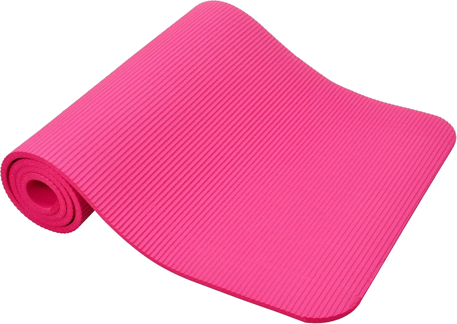 All Purpose 1/2-Inch Extra Thick High Density Anti-Tear Exercise Yoga Mat and Knee Pad with Carrying Strap, Multiple Colors