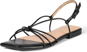 Amazon Essentials Women's Strappy Flat Sandals