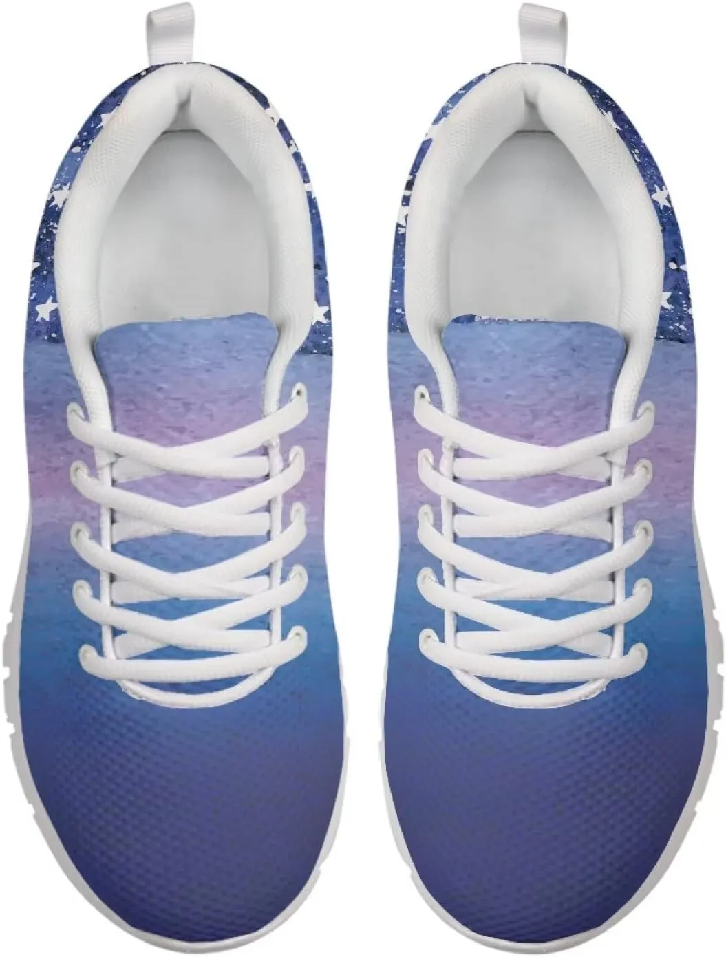 AmzPrint Womens White Sole Walking Shoes Fruit Print Strawberry Shoes Women Slip On Light Weight Mesh Sneakers Size 5.5-13.5