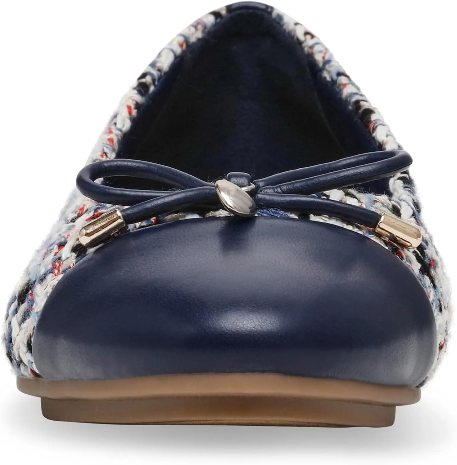 Anne Klein Womens LUCI Faux Leather Slip On Flat Shoes