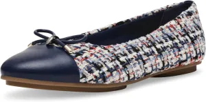 Anne Klein Womens LUCI Faux Leather Slip On Flat Shoes