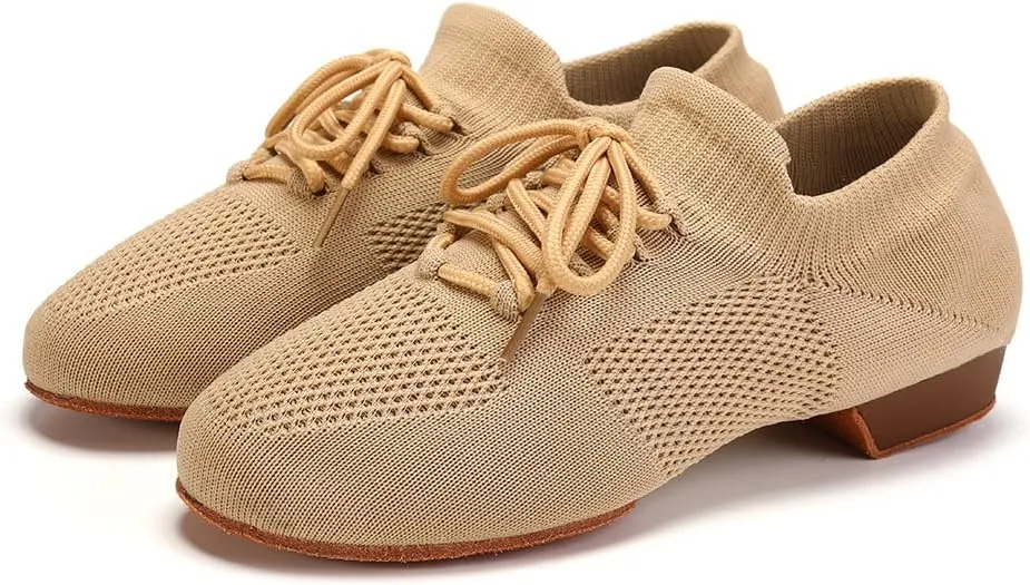 AOQUNFS Practice Dance Shoes Slip on Dance Shoes for Women Split Sole Jazz Shoes for Girl,XD-Model XD