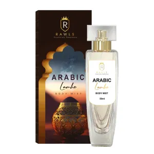 Arabic Lamhe Body Mist – Unisex Daily Fragrance with Jasmine, Vanilla & Ginger – Light, Long-Lasting Scent – Paraben-Free – 50ml