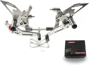 Arashi (Version 2.0) Rearsets for DUCATI 1199 1199S 1199R Panigale Superleggera 2012-2017/899 Panigale 2014 2015 Motorcycle Adjustable Footrests FootPegs Rear Sets 1199 S R Gray 2013 2016
