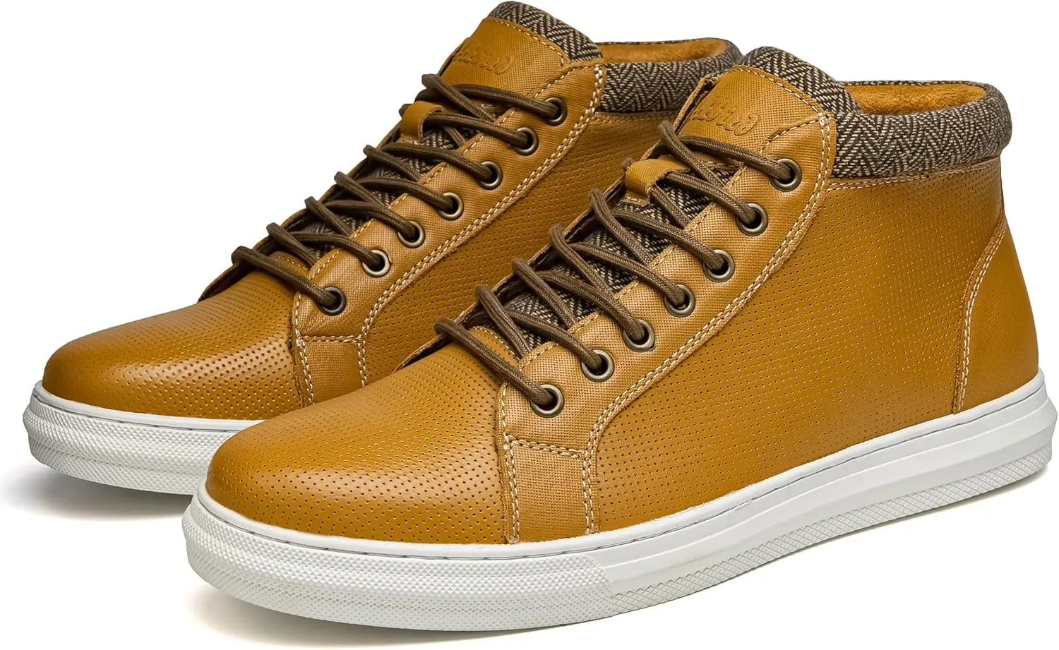 Arkbird Mens Leather Sneaker Fashion Classic Casual Chukka Ankle Boots for Men