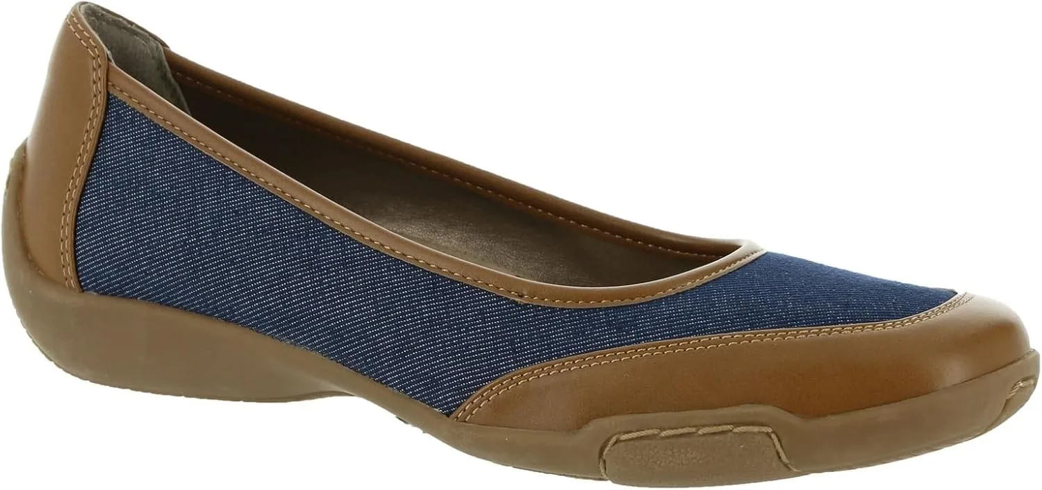 ARRAY Women's Cascade Two-Tone Comfort Flat with Rubber Sole
