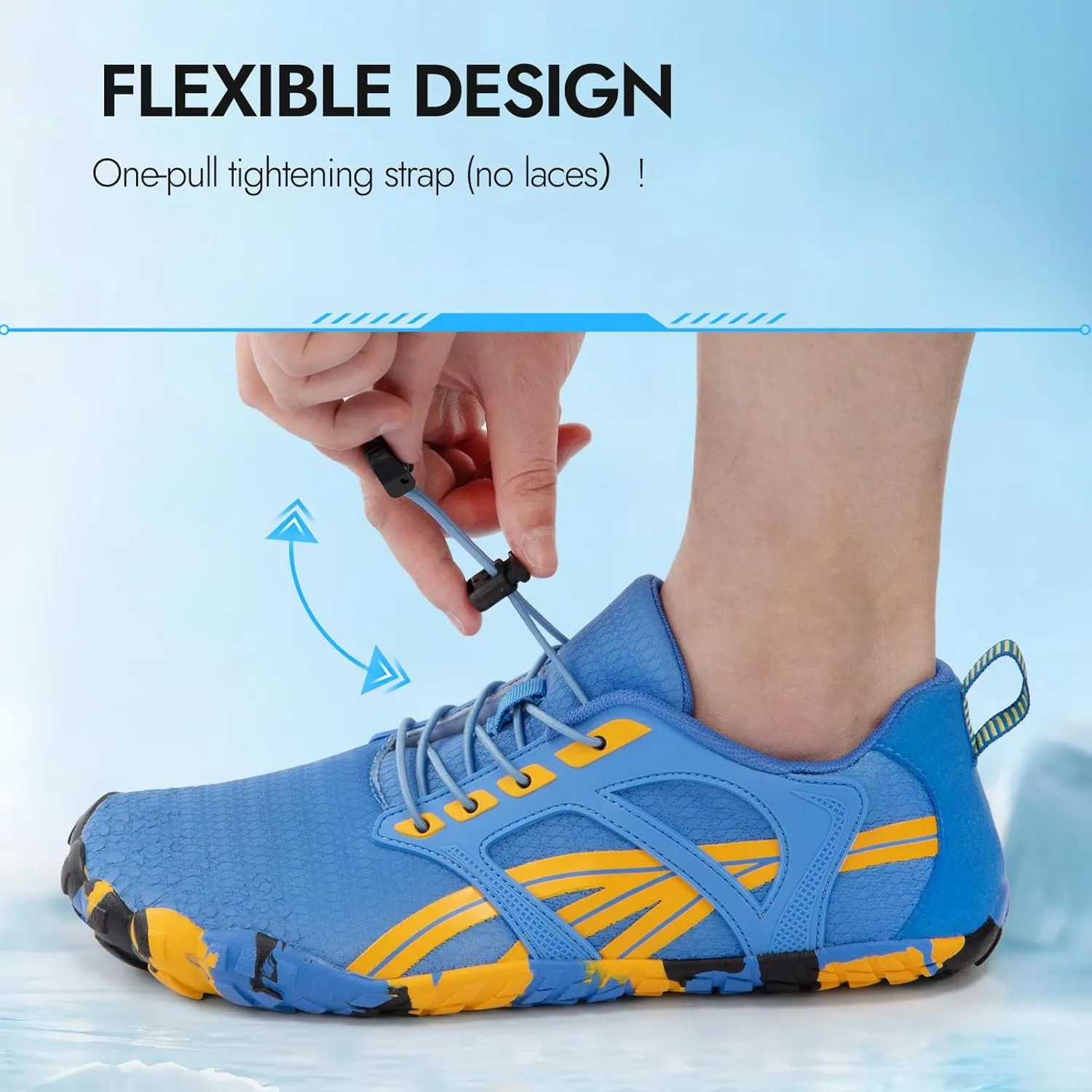 ATHMILE Barefoot Shoes Women Water Shoes Wide Toe Non-Slip Aqua Beach Quick-Dry for Swim Kayak Lake Pool River Hiking Surfing Boating Fishing Diving Cruise Ship Essentials