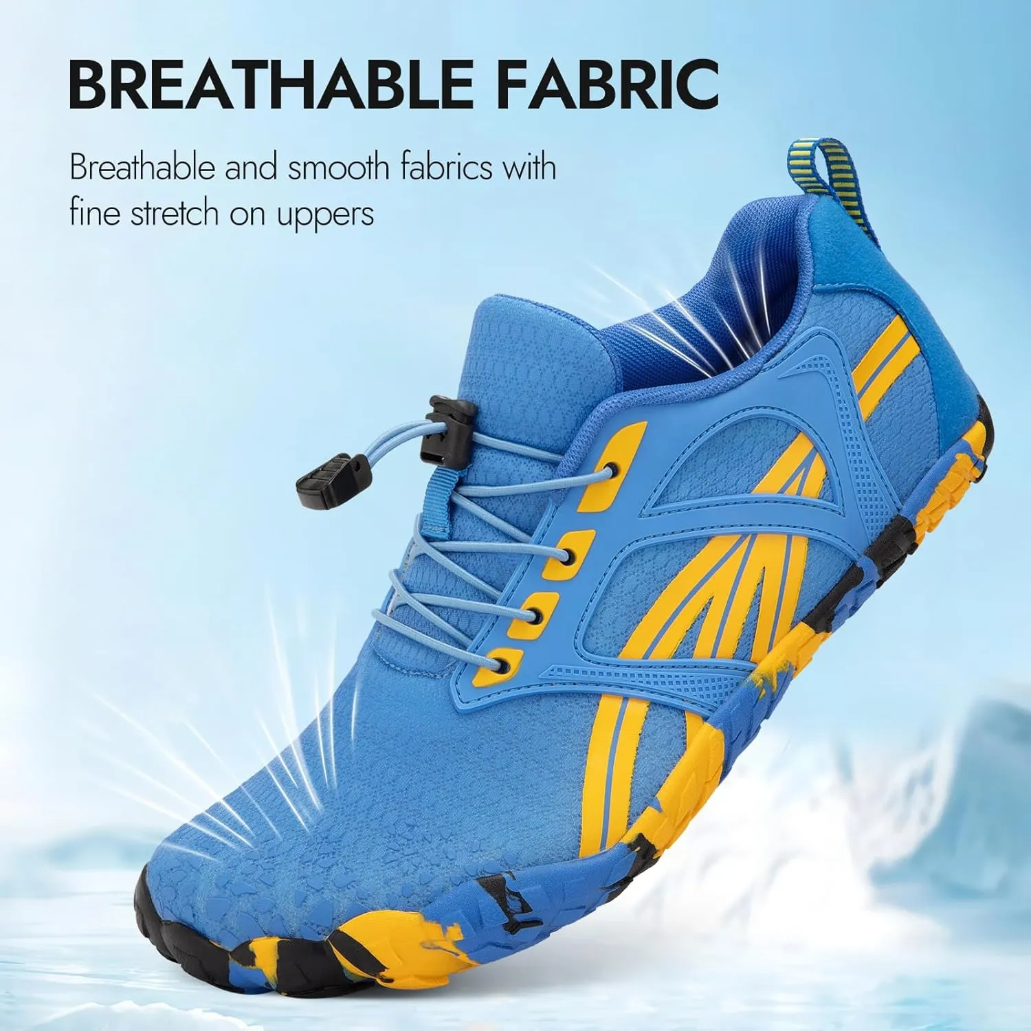 ATHMILE Barefoot Shoes Women Water Shoes Wide Toe Non-Slip Aqua Beach Quick-Dry for Swim Kayak Lake Pool River Hiking Surfing Boating Fishing Diving Cruise Ship Essentials
