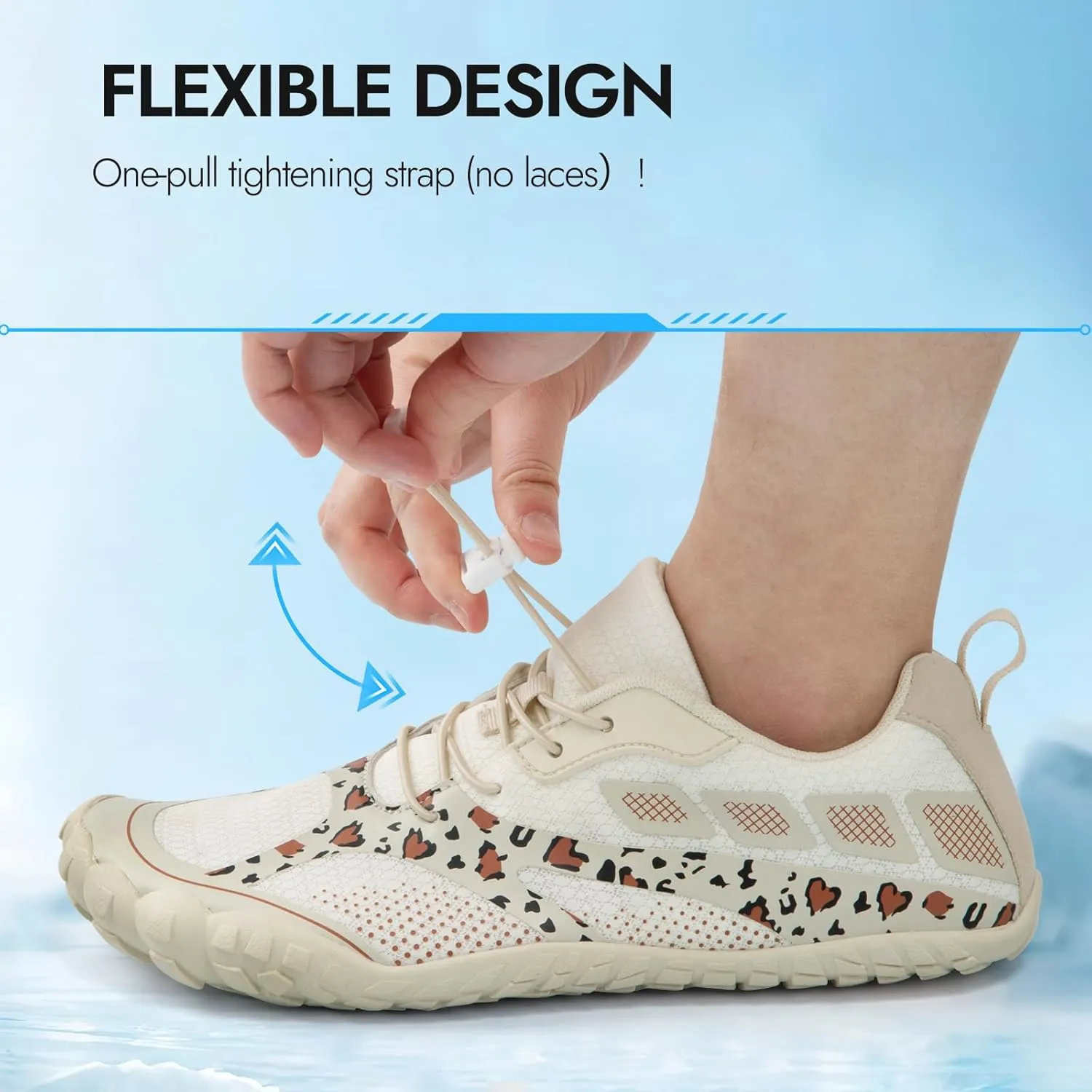 ATHMILE Barefoot Shoes Women Water Shoes Wide Toe Non-Slip Aqua Beach Quick-Dry for Swim Kayak Lake Pool River Hiking Surfing Boating Fishing Diving Cruise Ship Essentials