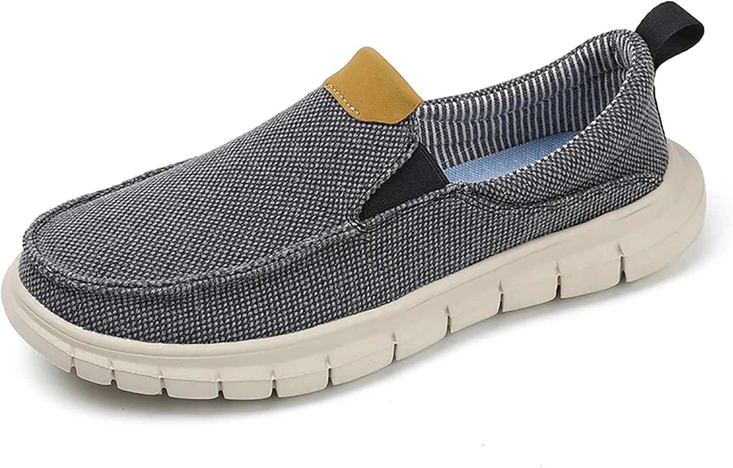 Azooken Men's Loafers Walking Canvas Lightweight Csual Slip-On Shoes