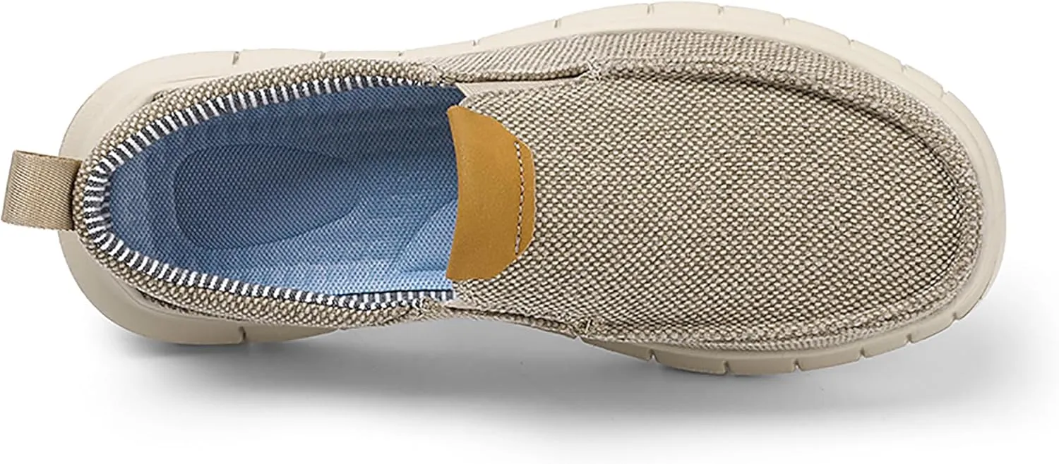 Azooken Men's Loafers Walking Canvas Lightweight Csual Slip-On Shoes