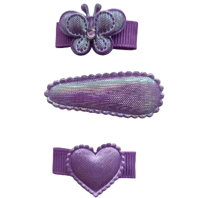 Baby Non Slip Hair Clip - Princess Orchid Set