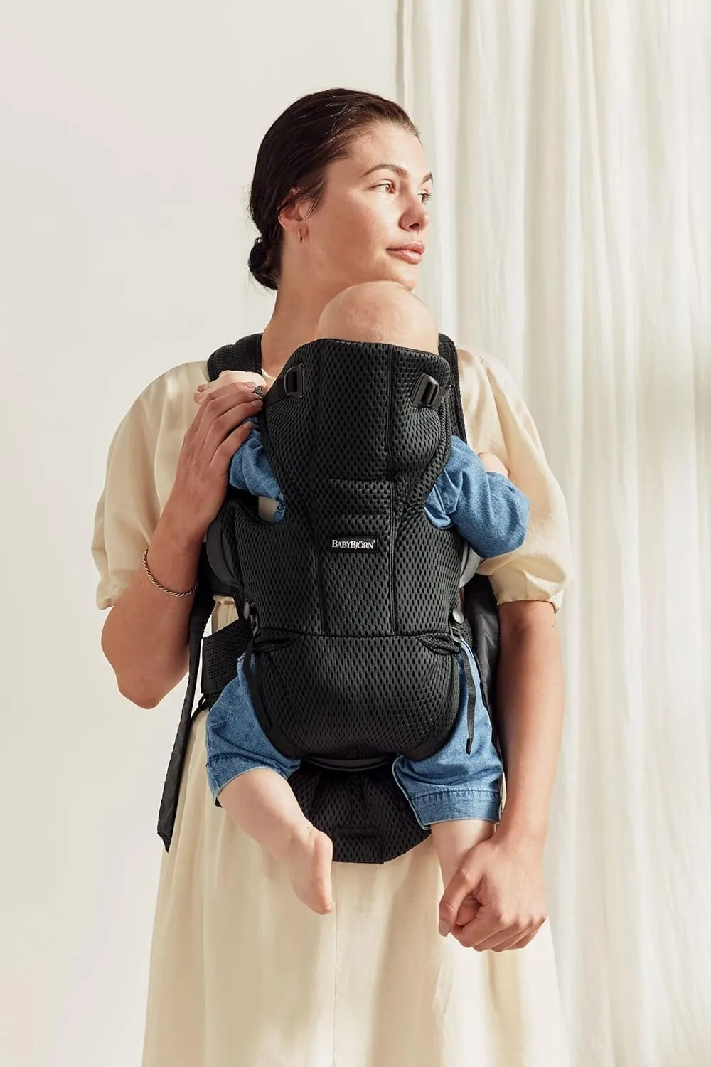 BabyBjörn Baby Carrier Free, 3D Mesh, Black