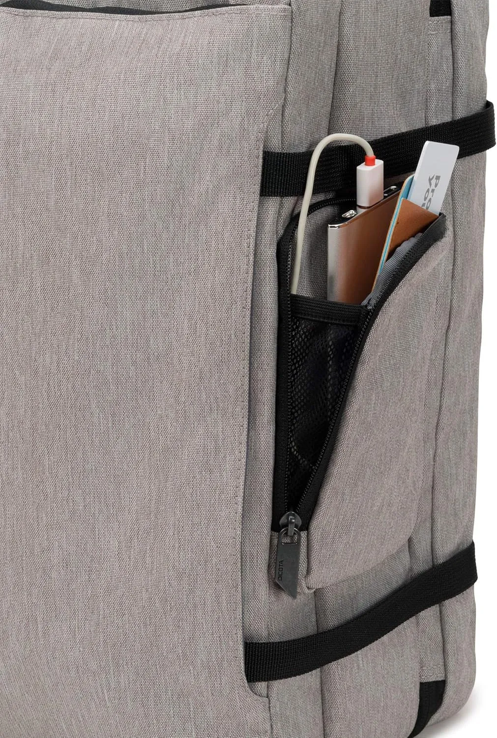 Backpack, Light Grey, 15.6