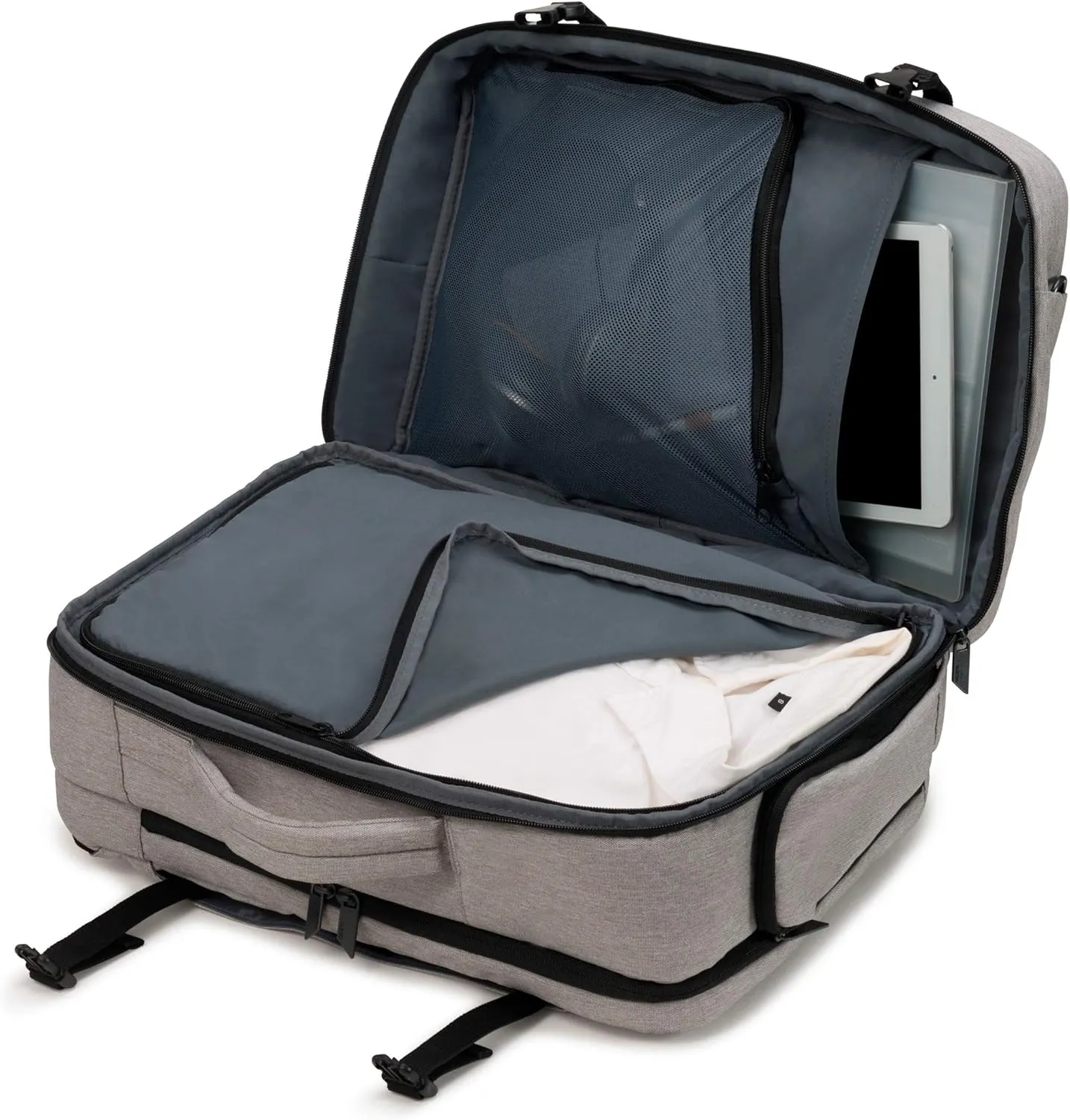 Backpack, Light Grey, 15.6