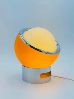 Bauhaus Lamp | Mid Century Modern Table Lamp, Orange