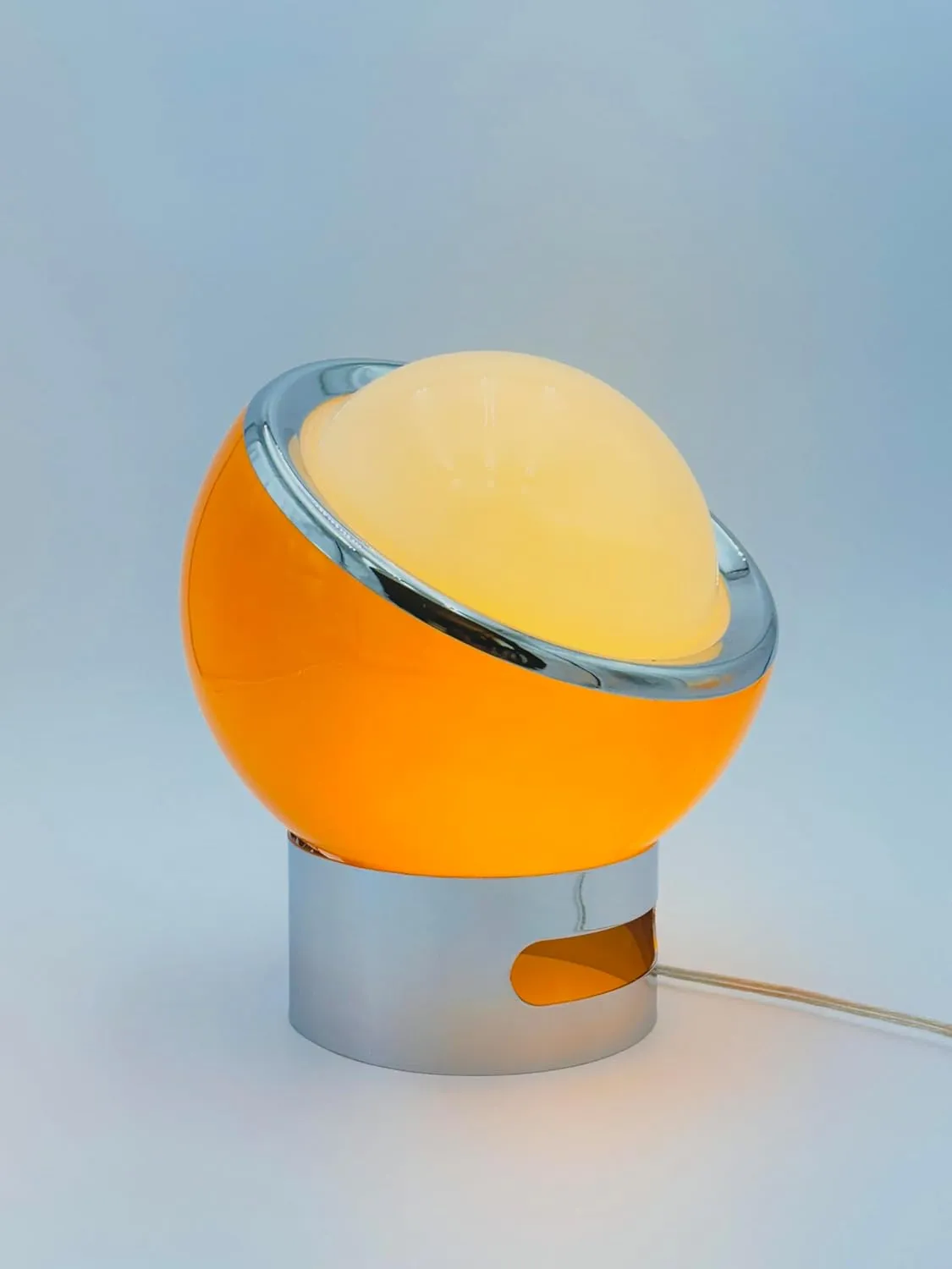 Bauhaus Lamp | Mid Century Modern Table Lamp, Orange