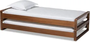 Baxton Studio Bed Frames, Twin/King, Walnut