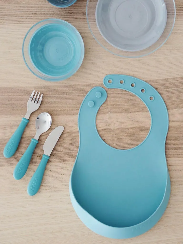 Beaba Silicone Bib - Airy Green