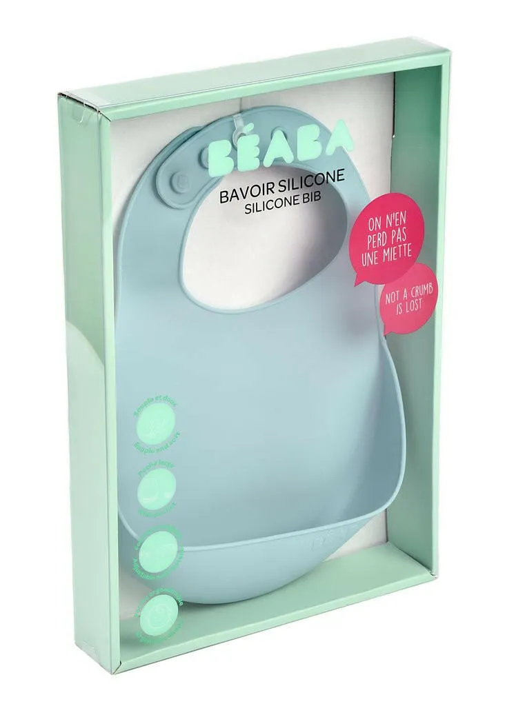 Beaba Silicone Bib - Airy Green
