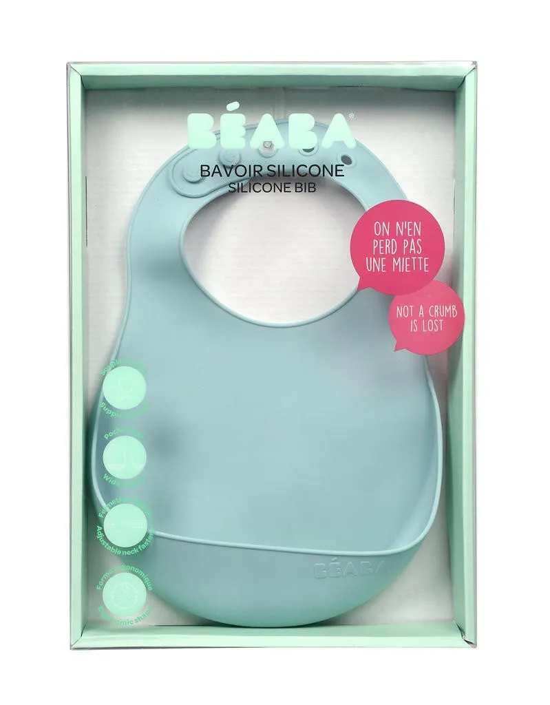 Beaba Silicone Bib - Airy Green