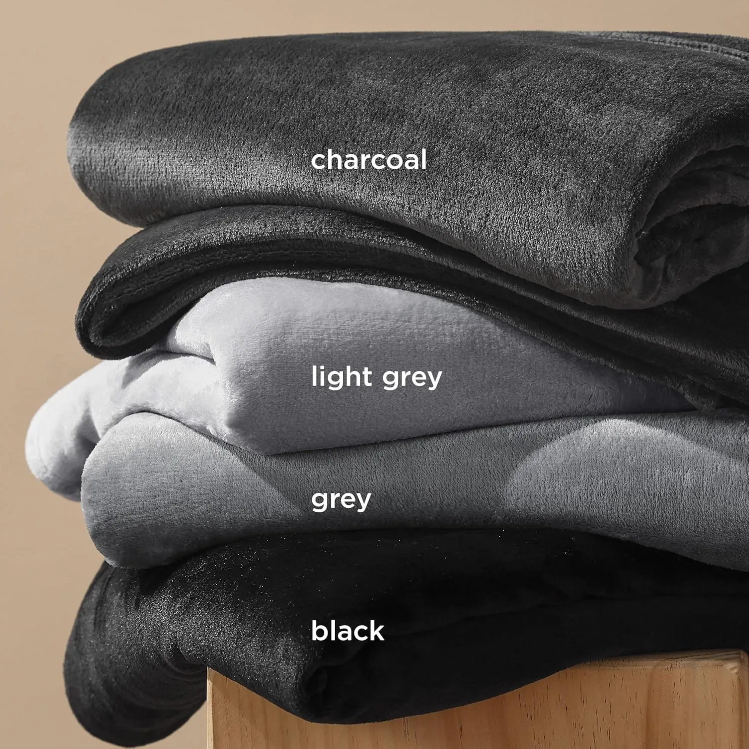 Bedsure Fleece Blankets King Size Black - Bed Blanket Soft Lightweight Plush Cozy Fuzzy Luxury Microfiber, 108x90 inches