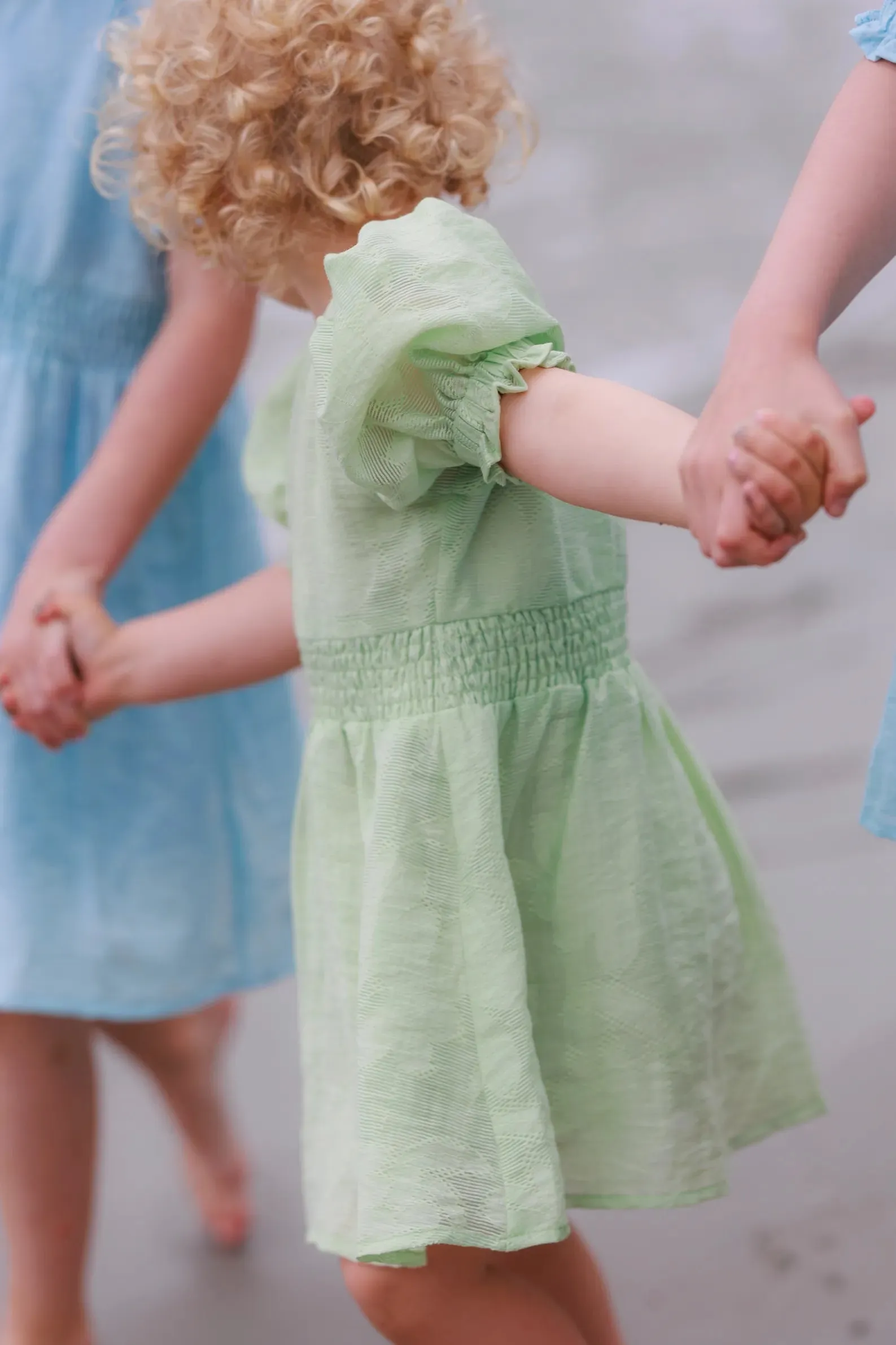 Belle Flower Barnekjole - Airy Blue