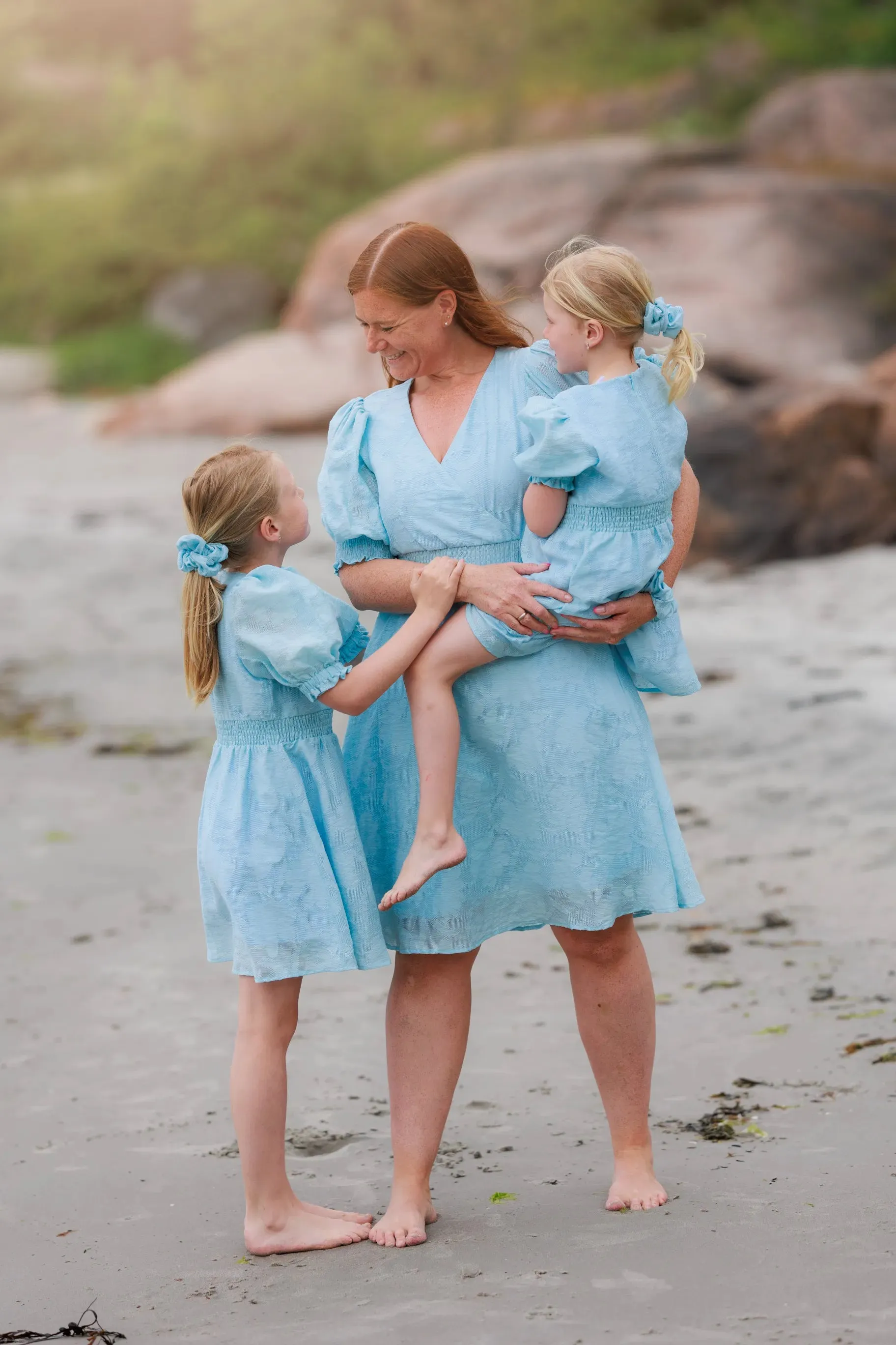 Belle Flower Barnekjole - Airy Blue