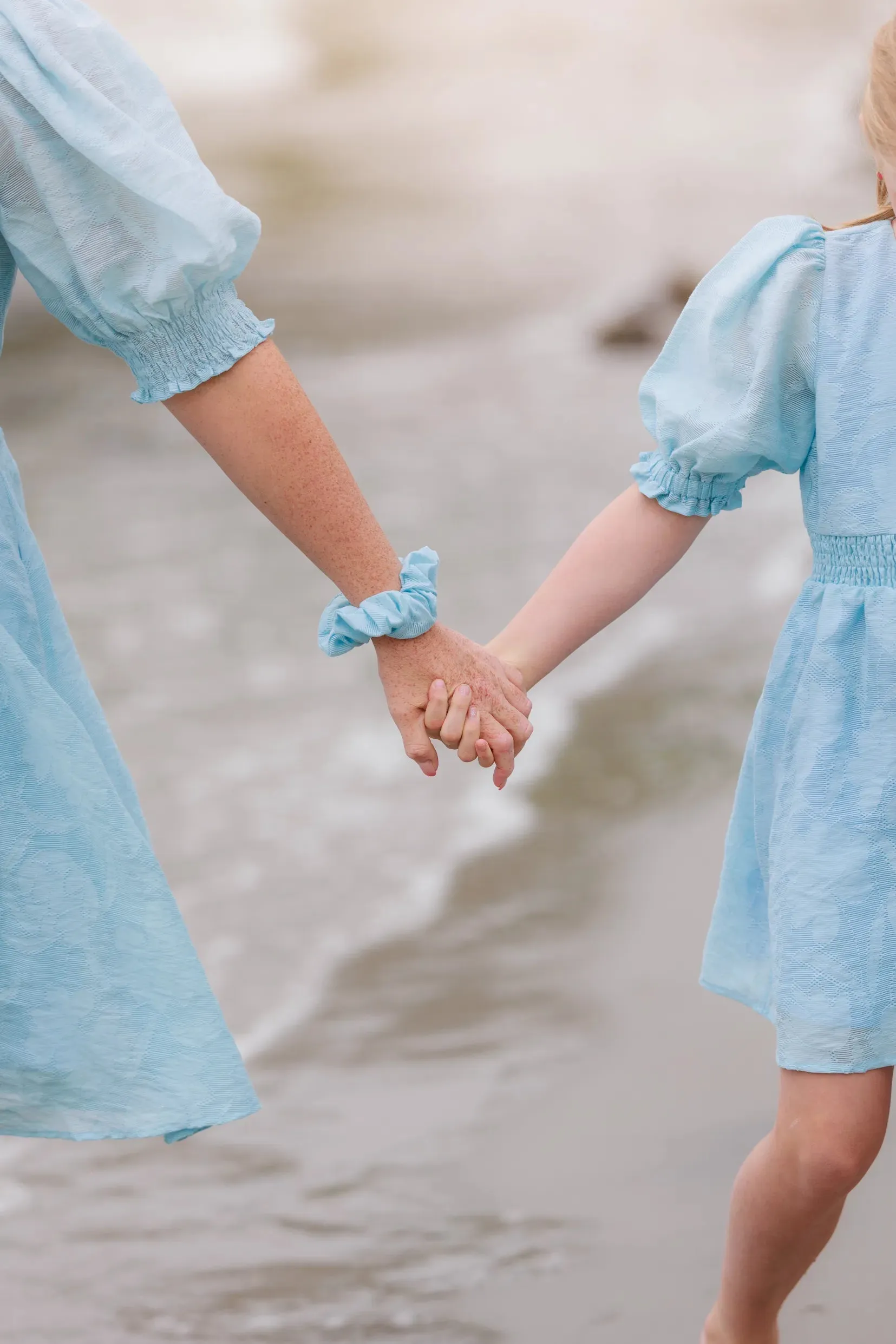Belle Flower Barnekjole - Airy Blue