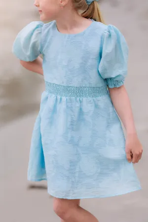 Belle Flower Barnekjole - Airy Blue