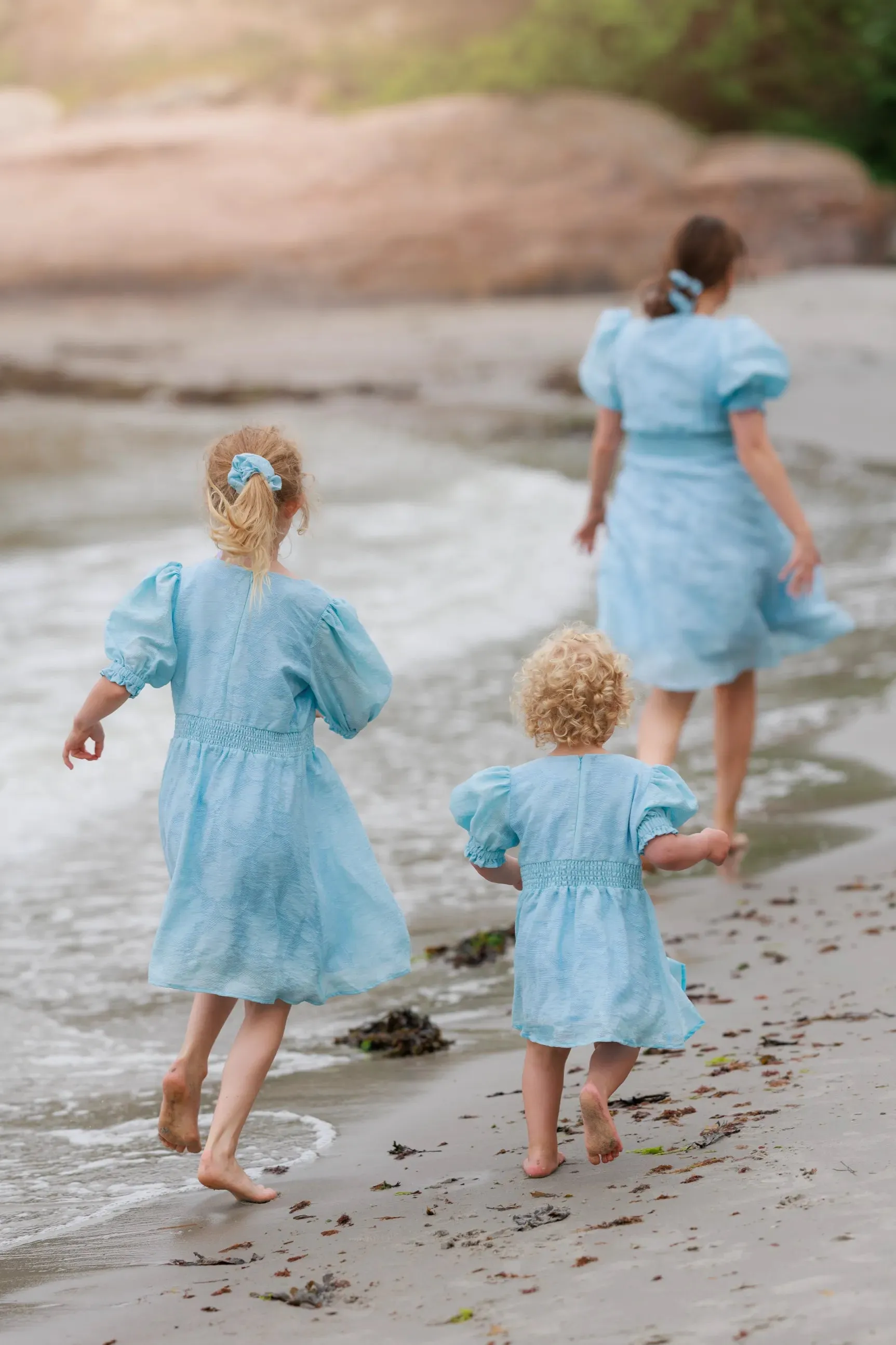 Belle Flower Barnekjole - Airy Blue