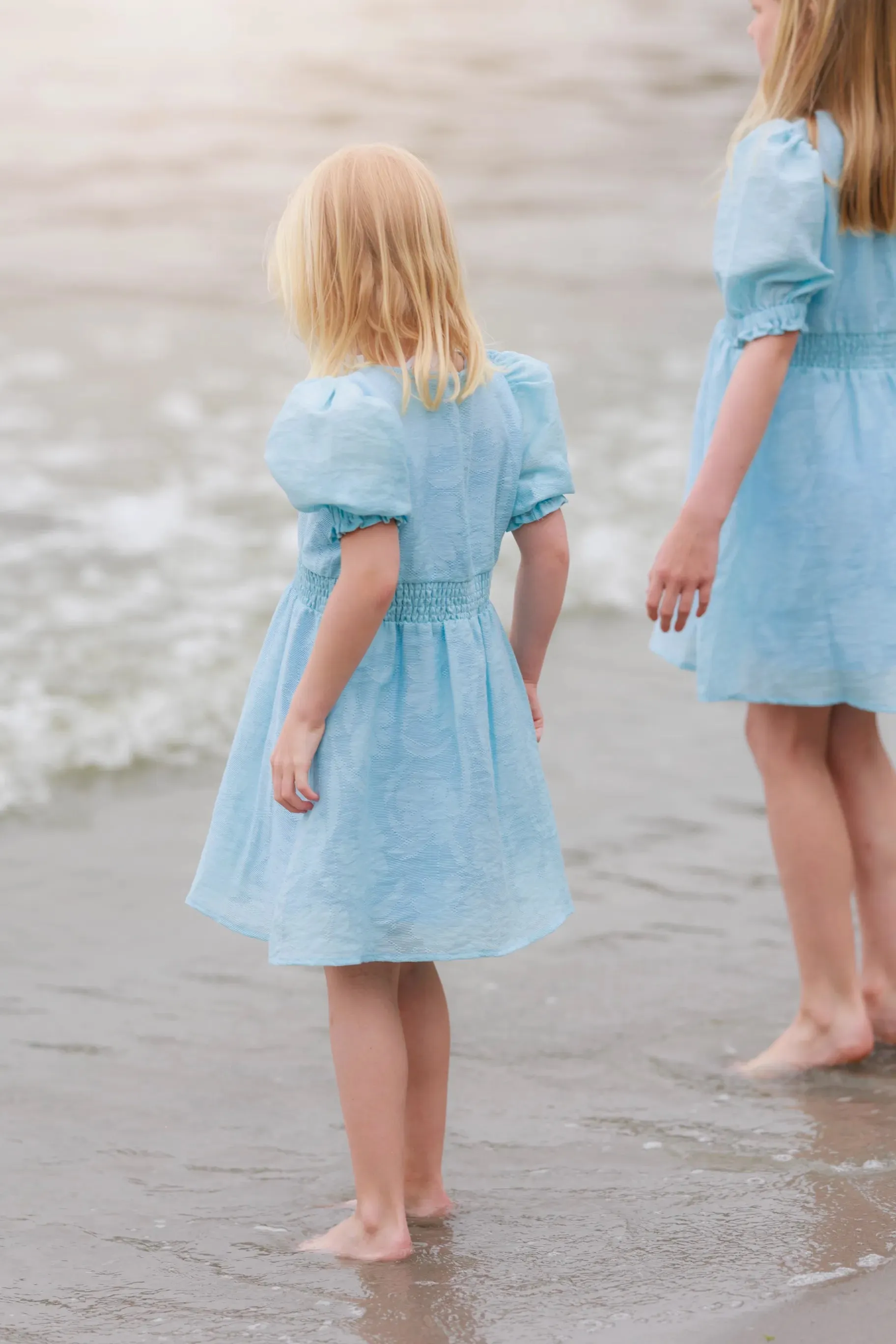 Belle Flower Barnekjole - Airy Blue