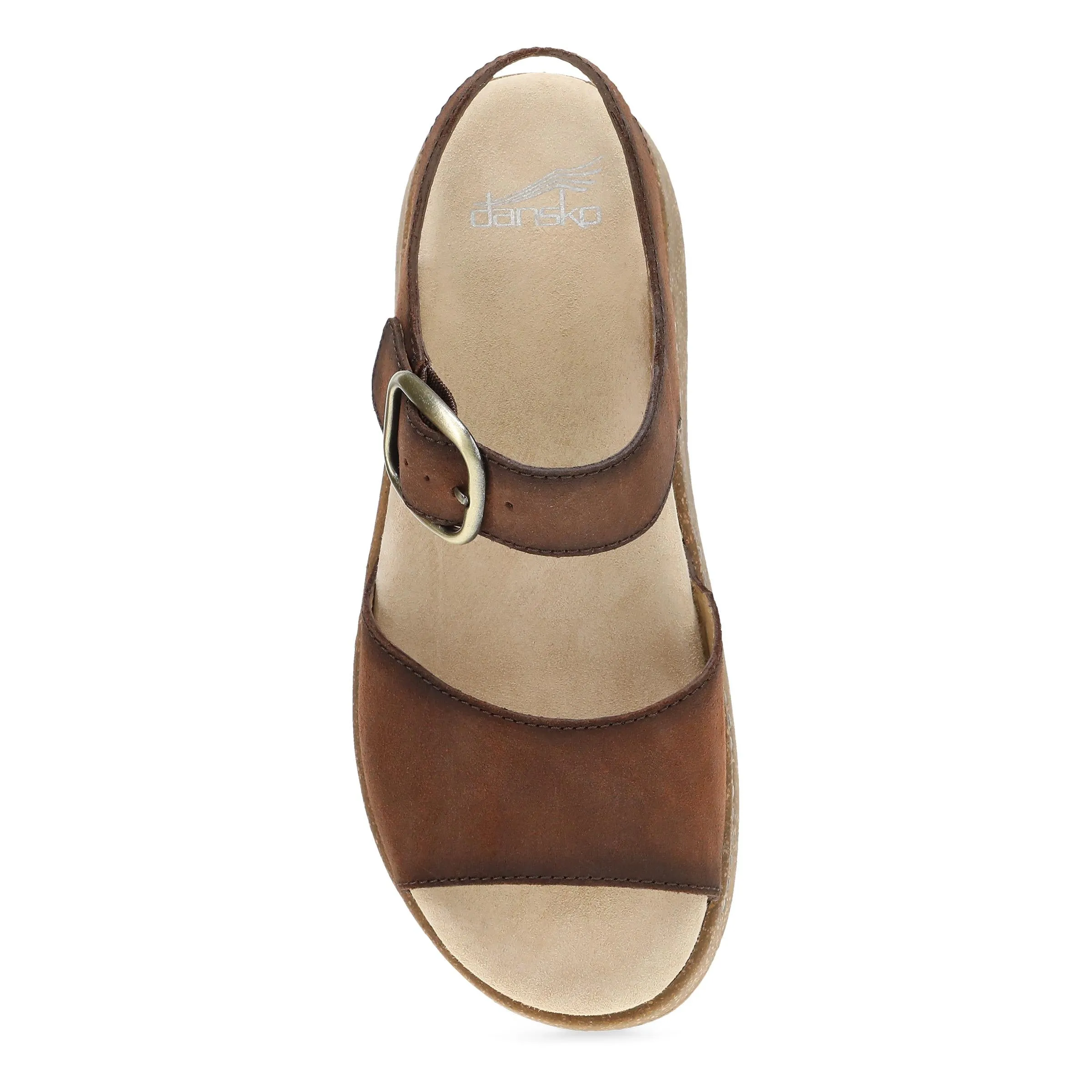 Bianca Brown Burnished Suede