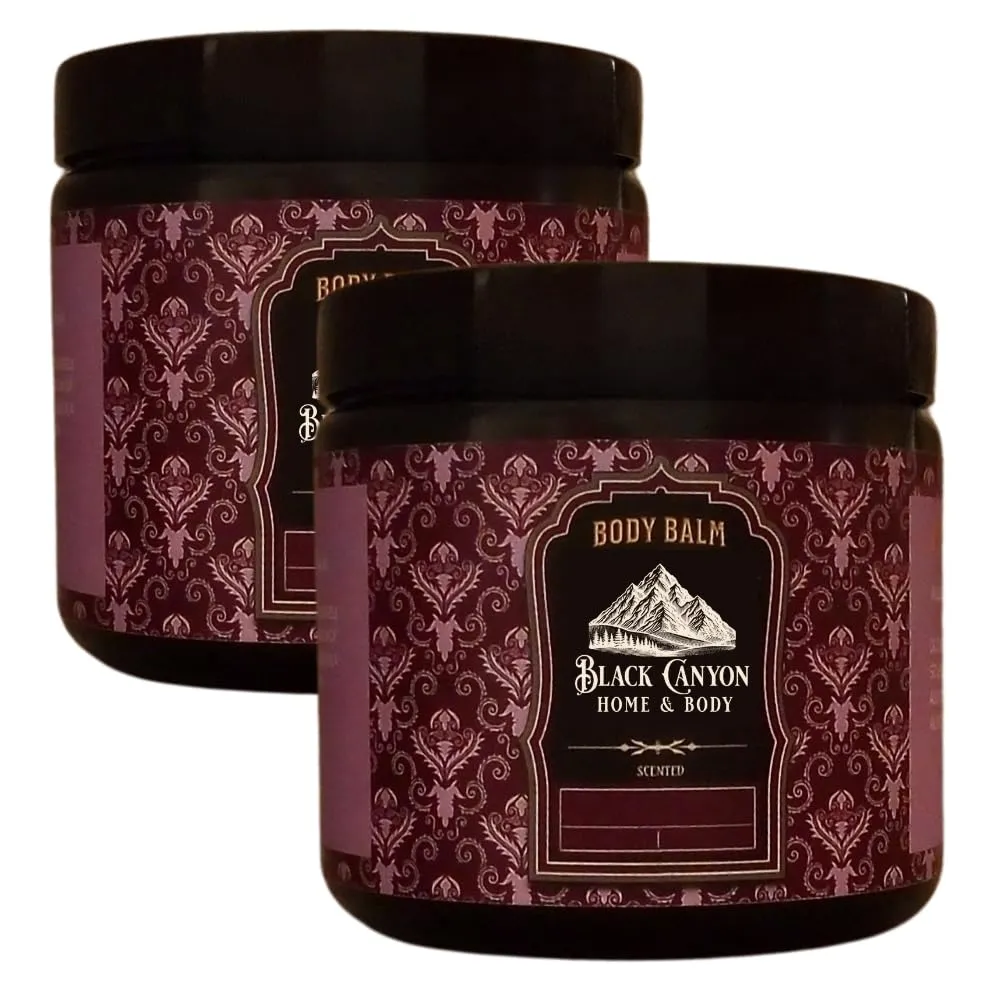 Black Canyon Red Clover & Tea Scented Body Balm with Jojoba Oil, 16 Oz (2 Pack)