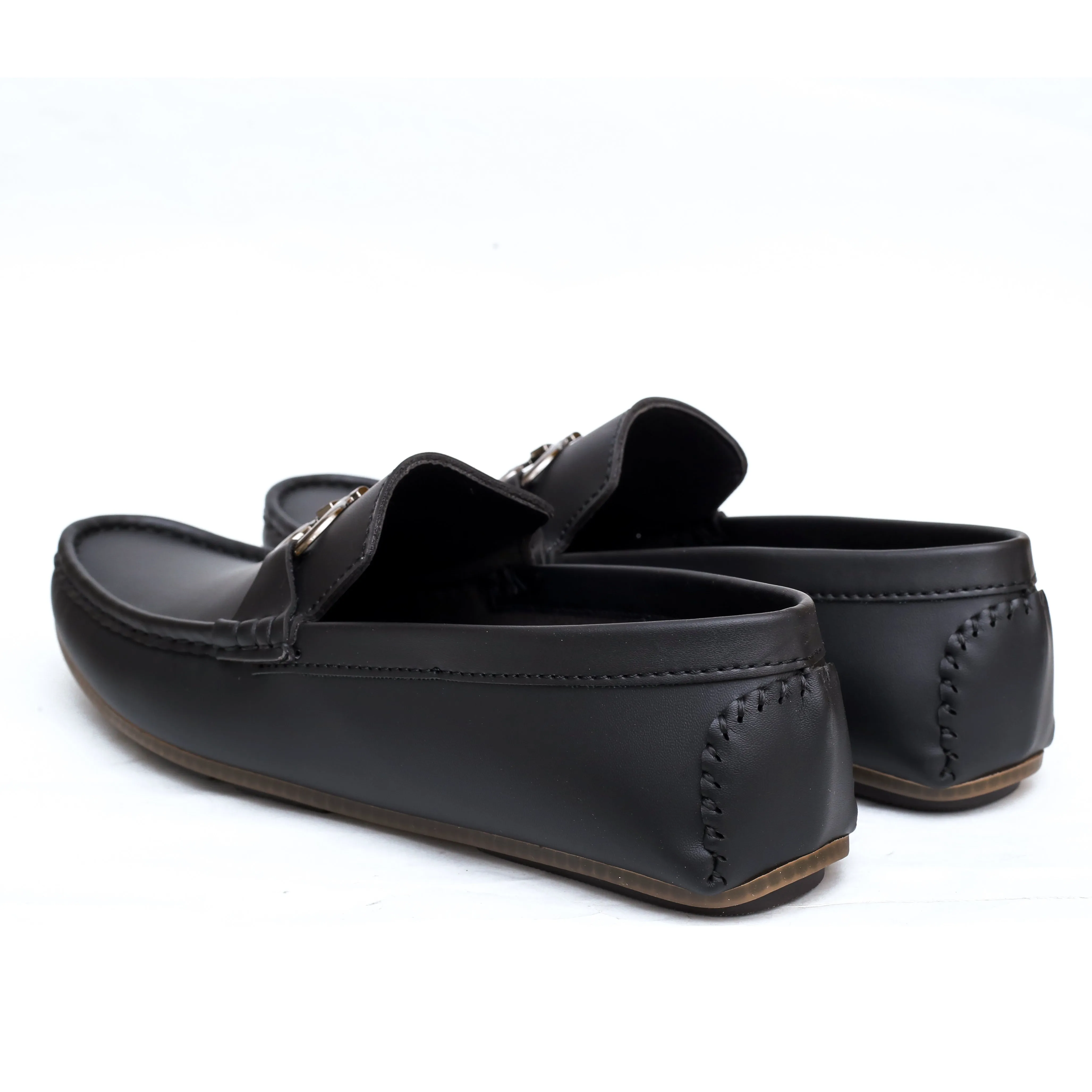 Black Mat  Buckle Loafer