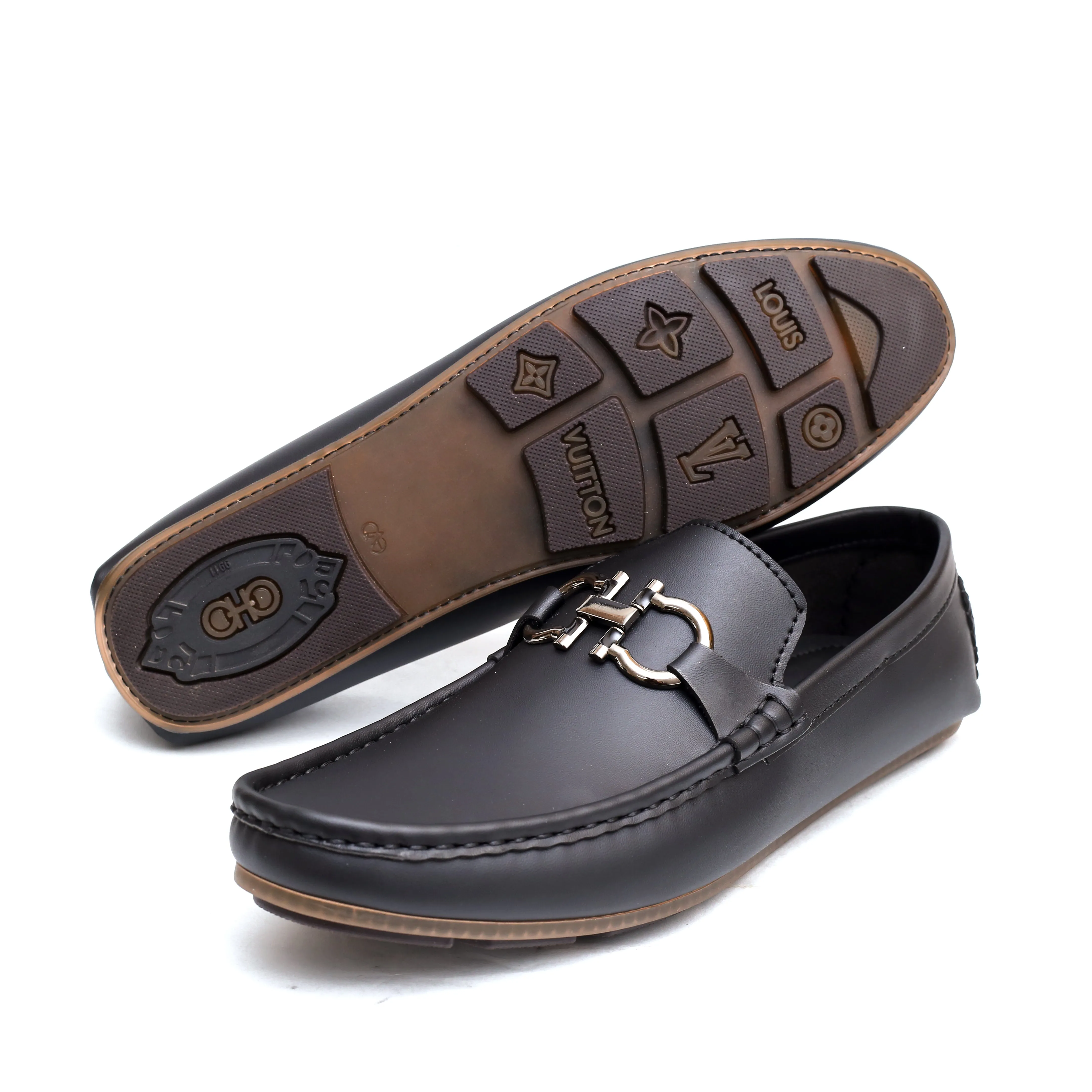 Black Mat  Buckle Loafer