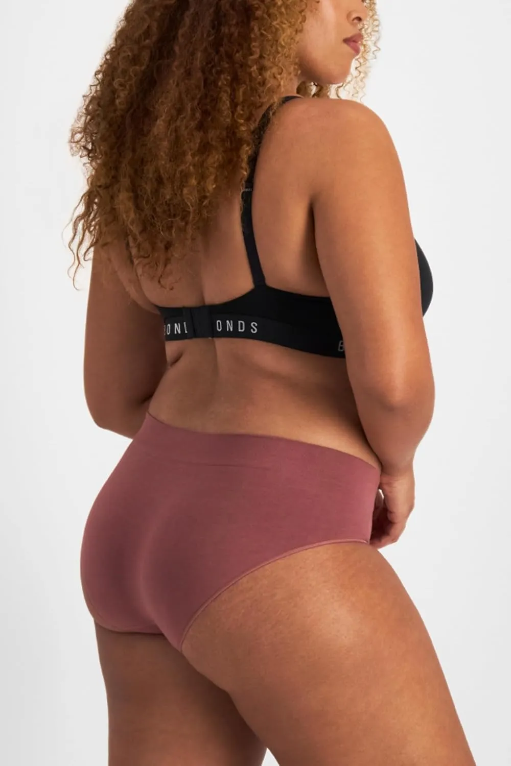 Bonds Seamless Invisi Brief Underwear in Cotton-Rich Blend for Women, 3-Pack